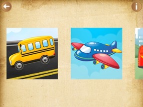 Cars and transport Puzzles - Learning kids games Image
