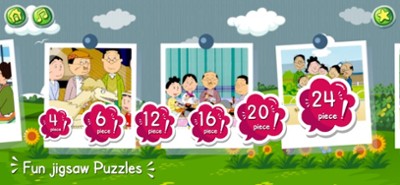 Cartoon jigsaw puzzles game Image