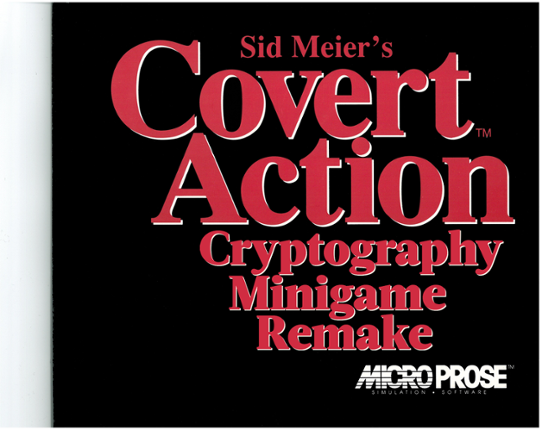 Sid Meier's Covert Action Game Cover