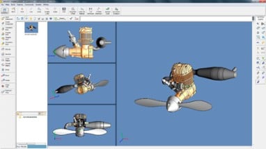 SolidFace Parametric CAD Modeler 2D/3D Image