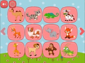 English Animal Zoo Puzzles - ABC First Words Image