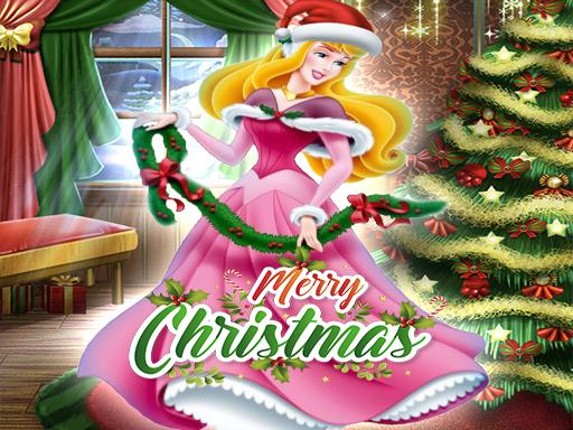 Princess Aurora Christmas Sweater Dress Up Game Cover