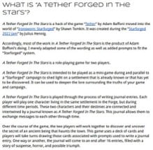 A Tether Forged In The Stars (ashcan version) Image