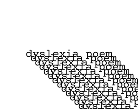 dyslexia poem Image