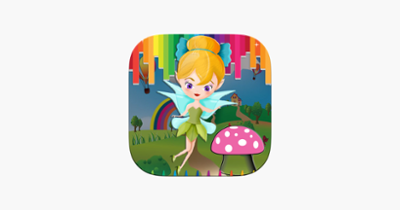 Girls Coloring Book Little Fairies - Game For Kids Image