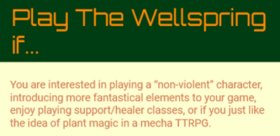 The Wellspring: A Beam Saber Playbook Image