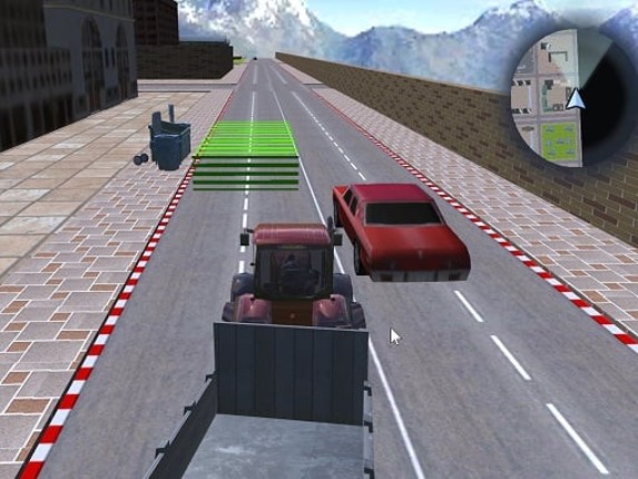 Tractor Driving Garbage collect Game Cover