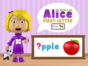 World of Alice   First Letter Image