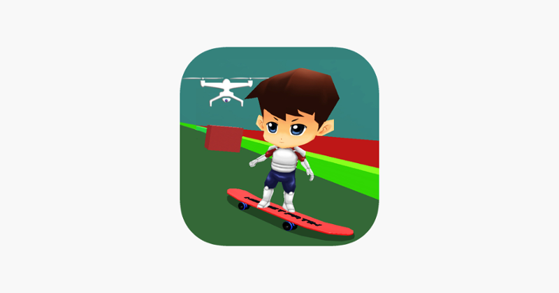 Cool skateboard game for kids: Drone Skateboarding Game Cover