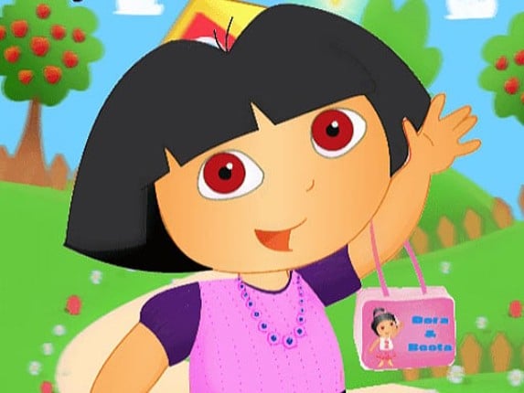 Cute Dora Dressup Game Cover