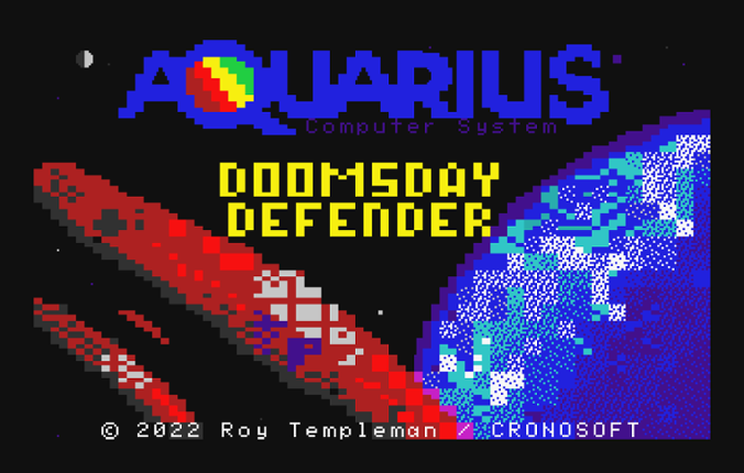 DOOMSDAY DEFENDER - Mattel Aquarius 16k Game Cover