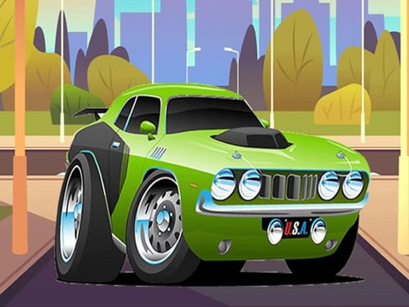 Speedy Muscle Cars Jigsaw Game Cover