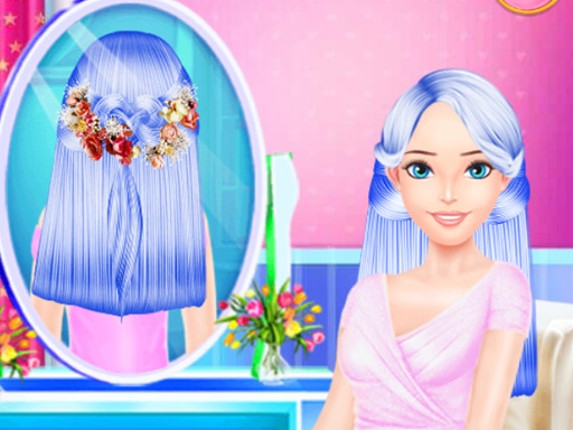 Colorful Braid Hairstyle Making Game Cover