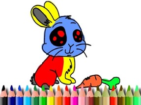 BTS Rabbit Coloring Book Image