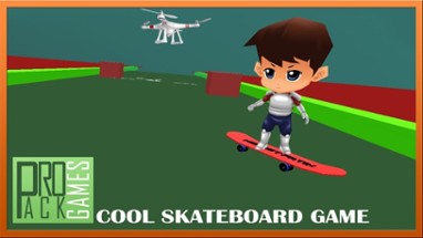Cool skateboard game for kids: Drone Skateboarding Image