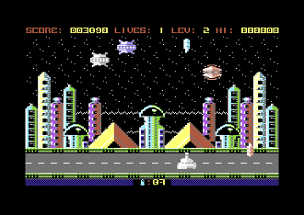 Killer Saucers (Commodore 64) Image