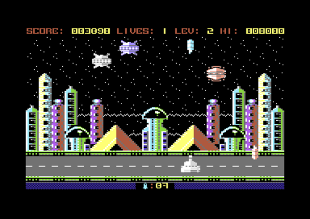 Killer Saucers (Commodore 64) Game Cover