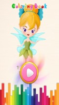 Girls Coloring Book Little Fairies - Game For Kids Image