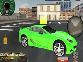 Fast Car Driving City Image