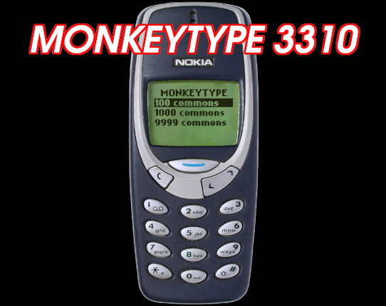 Monkeytype 3310 Game Cover