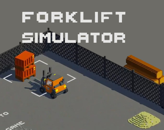 Pixel Forklift Simulator Game Cover
