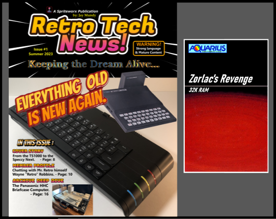 Retro Tech News Magazine - Issue 1 (summer 2023) Game Cover