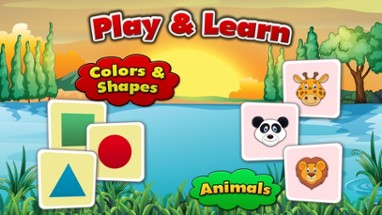Super Pairs: Cards Match - Pair Matching Puzzle Game for Kids with shapes, colors, animals, letters and numbers Image