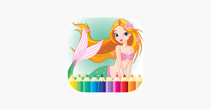 Princess &amp; Mermaid Coloring Book - All In 1 Sea Drawing Game Cover