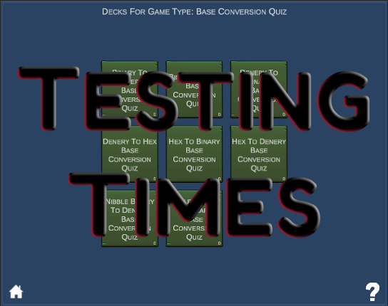 Testing Times Game Cover