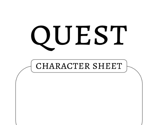 Quest RPG Character Sheet (Form Fillable) Game Cover