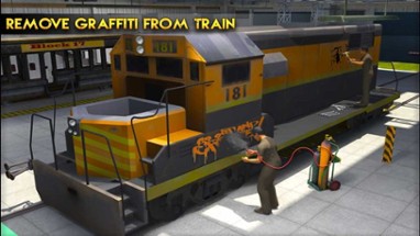 Real Train Mechanic Simulator: 3D Work-shop Garage Image