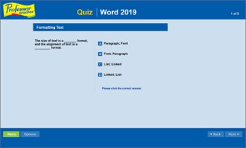 Professor Teaches Word 2019 Image