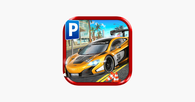 Super Sports Car Parking Simulator - Real Driving Test Sim Racing Games Game Cover