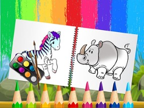 Funny Animals Coloring Book Image
