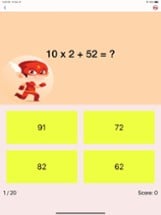 Third Grade Math Quiz Image