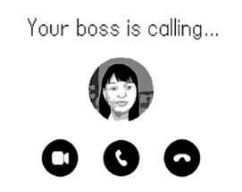 your boss is calling (playdate) Image