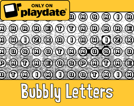 BubblyLetters (Playdate) Game Cover