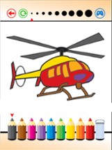 Helicopter Coloring Book - Learn Painting Plane Image