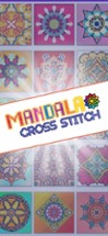 Mandala Cross Stitch Coloring Image