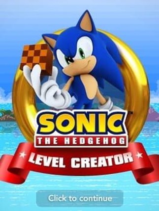 Sonic the Hedgehog Level Creator Game Cover