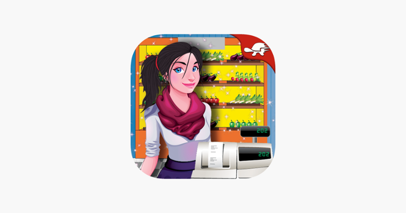 Supermarket Chain Cashier Girl Game Cover