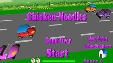 Chicken Noodles cross the road Image