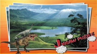 Dinosaur Jigsaw Puzzle - Jurassic Animated Dino Jigsaw Puzzle with HD Cartoon Dinosaurs Image