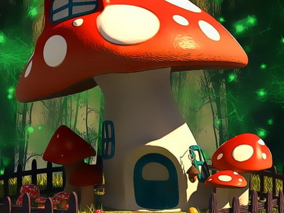 Funny Mushroom Houses Jigsaw Game Cover