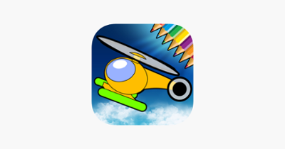 Helicopter Coloring Book - Learn Painting Plane Image