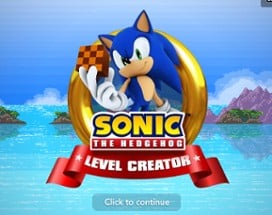 Sonic the Hedgehog Level Creator Image