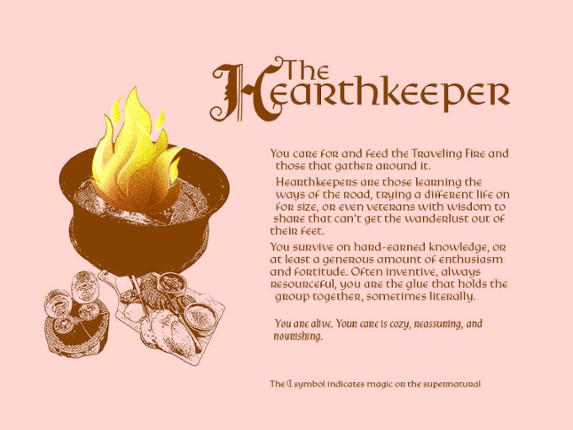 The Hearthkeeper - a playbook for Wanderhome Game Cover