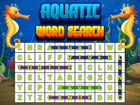 Aquatic Word Search Image