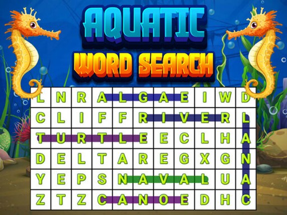 Aquatic Word Search Game Cover