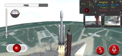 Space Rocket Launch &amp; Landing Image